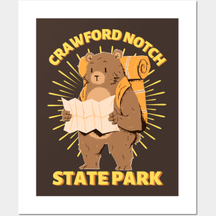 Crawford Notch State Park Camping Bear Posters and Art